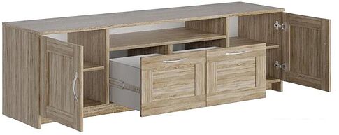 Тумба Mio Tesoro Сириус 2 двери и 2 ящика 156x47 2.02.03.330.3 (дуб сонома)