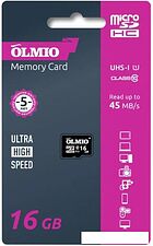 Карта памяти Olmio microSDHC 16GB Class 10 UHS-I