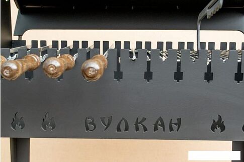 Мангал для дачи Вулкан Гриль М XL 4 мм на колесах