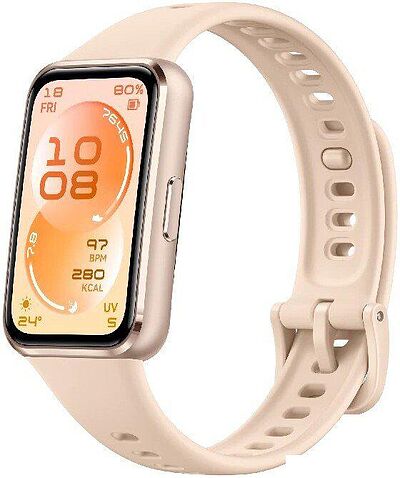 Фитнес-браслет Huawei Band 11 (бежевый алюминиевый корпус, с бежевым силиконовым ремешком, международная версия)