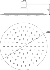 Верхний душ IDDIS 00320RSi64