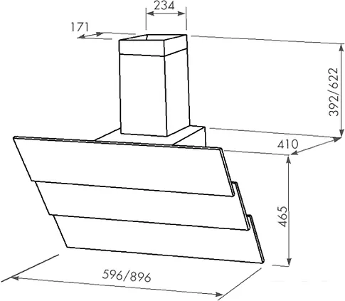 Кухонная вытяжка ZorG Technology Troy Beige 60 (750 куб. м/ч)