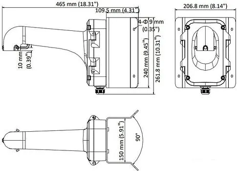 Кронштейн Hikvision DS-1604ZJ-CORNER