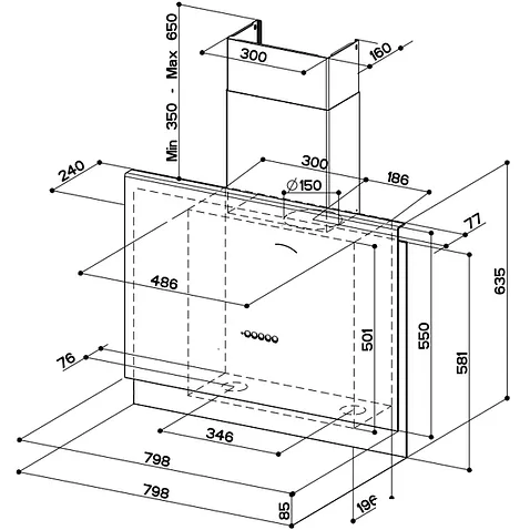 Кухонная вытяжка Faber Talika CT A80 330.0540.785