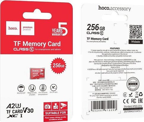 Карта памяти Hoco TF UHS-I Memory Card Class 10 256GB