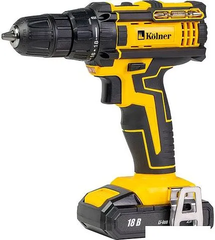 Дрель-шуруповерт Kolner KCD 18/2LC (с 2-мя АКБ)