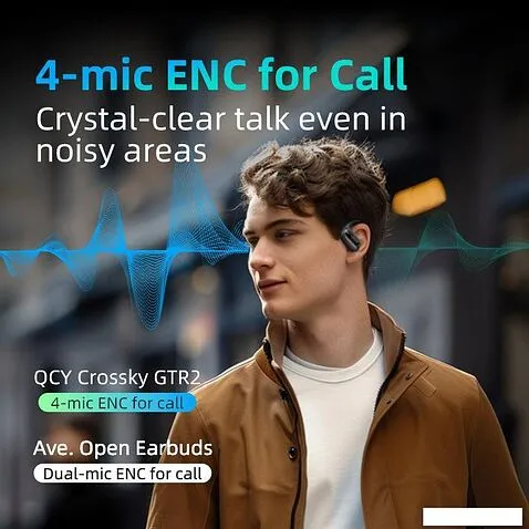 Наушники QCY Crossky GTR2 (фиолетовый)