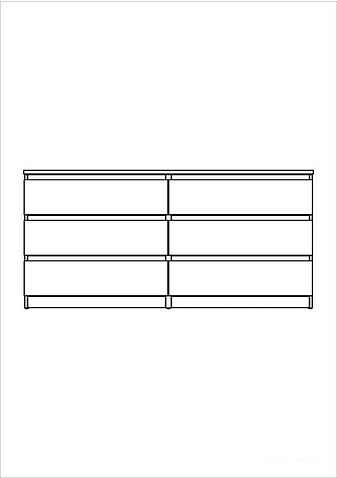 Комод Mio Tesoro Мальта 6 ящиков 160x54 2.05.02.060.5 (дуб венге)