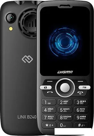 Кнопочный телефон Digma Linx B240 (черный)