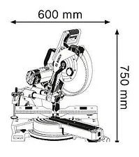 Дисковая пила Bosch GCM 12 SDE Professional [0601B23100]