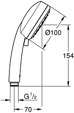 Душевая лейка Grohe New Tempesta Cosmopolitan 100 27571002