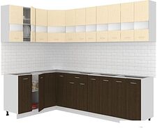 Готовая кухня Кортекс-мебель Корнелия Экстра 1.5x2.7 без столешницы (венге светлый/венге) Готовая кухня Кортекс-мебель Корнелия Экстра 1.5x2.7 без столешницы (венге светлый/венге)