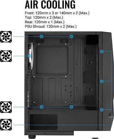 Корпус AeroCool Scape-G-BK-v1