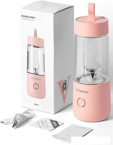 Портативный блендер Sundays Home 644200016A (розовый)