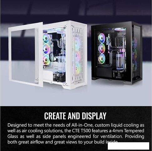Корпус Thermaltake CTE T500 TG ARGB Snow CA-1X8-00F6WN-01