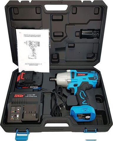 Гайковерт Toua DBLW180B-1 (с 1-м АКБ, кейс)