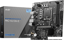 Материнская плата MSI PRO H610M-E