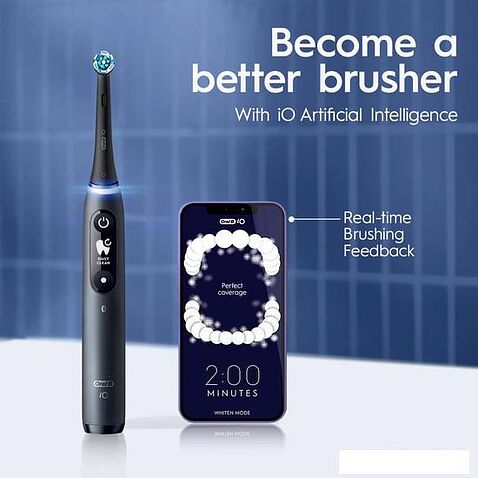 Электрическая зубная щетка Oral-B iO7 (magnetic blue sapphire)