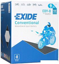Мотоциклетный аккумулятор Exide EB9-B (9 А·ч)