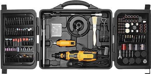 Deko DKRT150W и DKRT200W SET 237 083-1068 (набор граверов, оснастка, кейс)