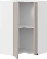 Шкаф навесной Трия Лорас 1В6УП (белый/холст латте)