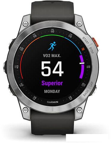 Умные часы Garmin Epix Gen 2 (cланцевая сталь/черный)