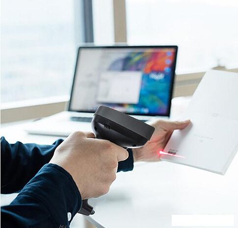 Сканер штрих-кодов Deli E14953 (черный)