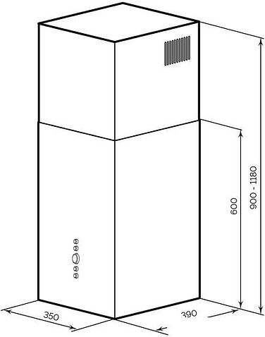 Кухонная вытяжка LEX Alto 400 (белый)