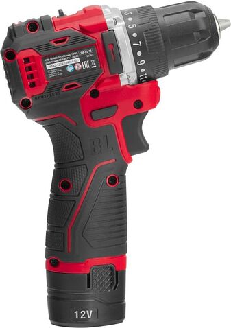 Дрель-шуруповерт MTX CDB-BL-12 (с 2-мя АКБ, кейс)