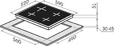 Варочная панель MAUNFELD EEHE.64.5EB/KG