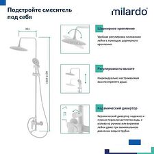 Душевая система  Milardo Rora RORWT4FM06