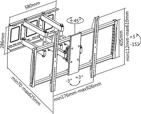 Кронштейн Ultramounts UM914 (черный)