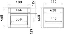 Тумба Рэйгрупп Bromo ТК-09 1Y 50x46x45 ТК-09 VL (дуб веллингтон) Тумба Рэйгрупп Bromo ТК-09 1Y 50x46x45 ТК-09 VL (дуб веллингтон)
