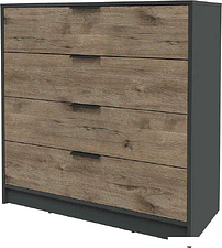 Комод Интерлиния Концепт КТ-К100 (дуб веллингтон/антрацит)