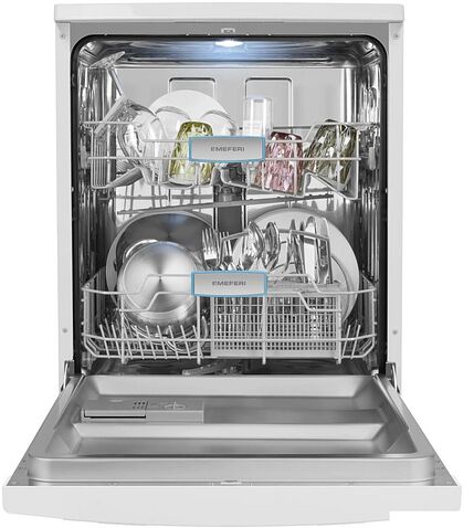 Отдельностоящая посудомоечная машина Meferi MDW6062WH FS Light