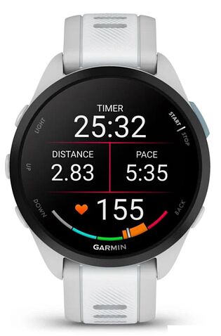 Умные часы Garmin Forerunner 165 (туманно-серый/белый камень)