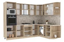 Готовая кухня Интерлиния Мила 1.88x2.8 правая (салатовый/дуб венге/малага) Готовая кухня Интерлиния Мила 1.88x2.8 правая (салатовый/дуб венге/малага)