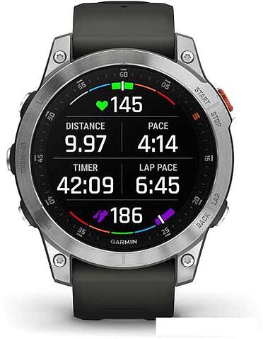 Умные часы Garmin Epix Gen 2 (cланцевая сталь/черный)