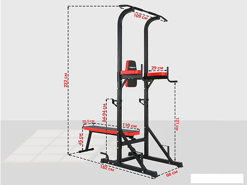 Турник с брусьями Unixfit Power Tower 120P