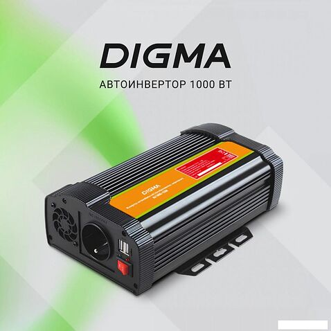 Автомобильный инвертор Digma AI1000-12W