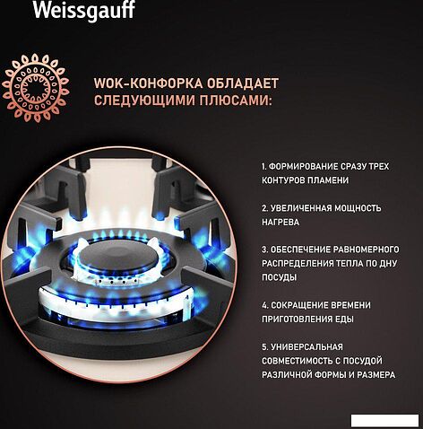 Варочная панель Weissgauff HGG 451 BERV