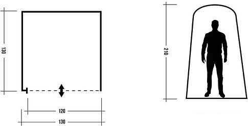 Палатка для душа и туалета Trek Planet Aquatic (серый)