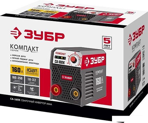 Сварочный инвертор Зубр СА-160К