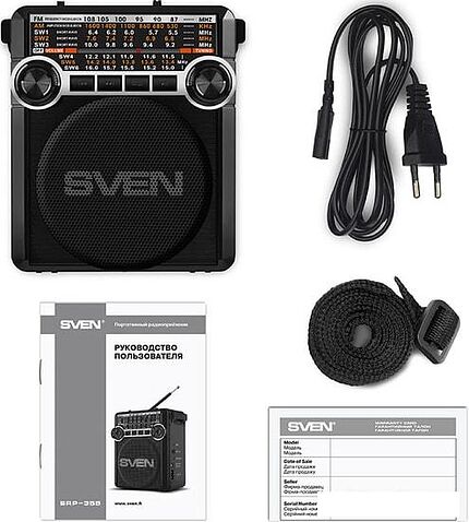 Радиоприемник SVEN SRP-355 (черный)