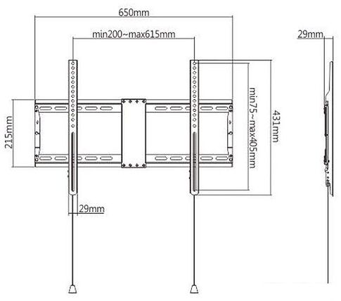 Кронштейн Gembird WM-80F-01