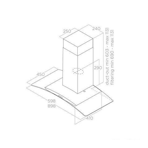 Кухонная вытяжка Elica Circus IX/A/90 68116392A