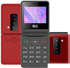 Кнопочный телефон BQ BQ-2456 Pocket (красный)