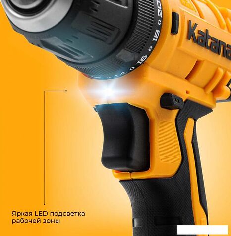Дрель-шуруповерт Katana HD Line BCD 5500 (с 2-мя АКБ 2 Ач, кейс)