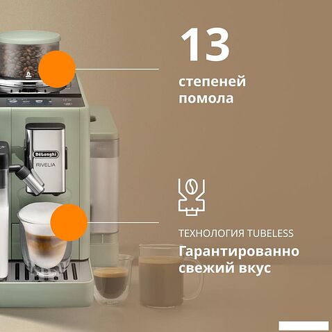Кофемашина DeLonghi Rivelia EXAM441.55.GR