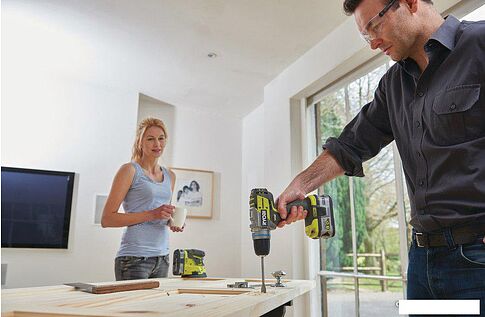 Ударная дрель-шуруповерт Ryobi R18PDBL-0 5133002438 (без АКБ)